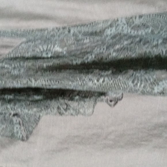 Elegant  Navy blue,Blouse with Lace Details, Cottage Core, Silk, Cotton - Picture 5 of 11